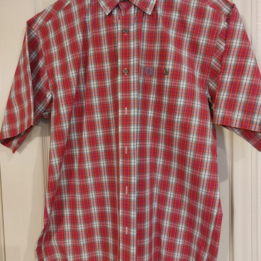 Wrangler Red and White Checkered Casual Shirt
